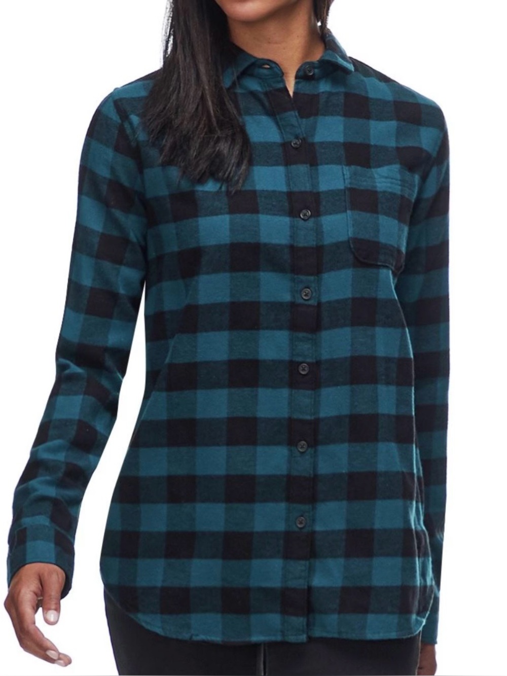 Woolrich Pemberton Boyfriend Cotton Flannel Button Down Shirt Buffalo Check Sz L